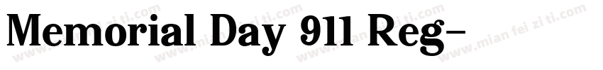 Memorial Day 911 Reg字体转换